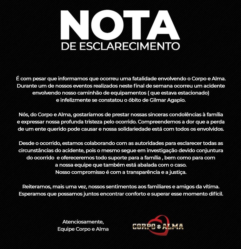 Reprodução/ Banda Corpo e Alma